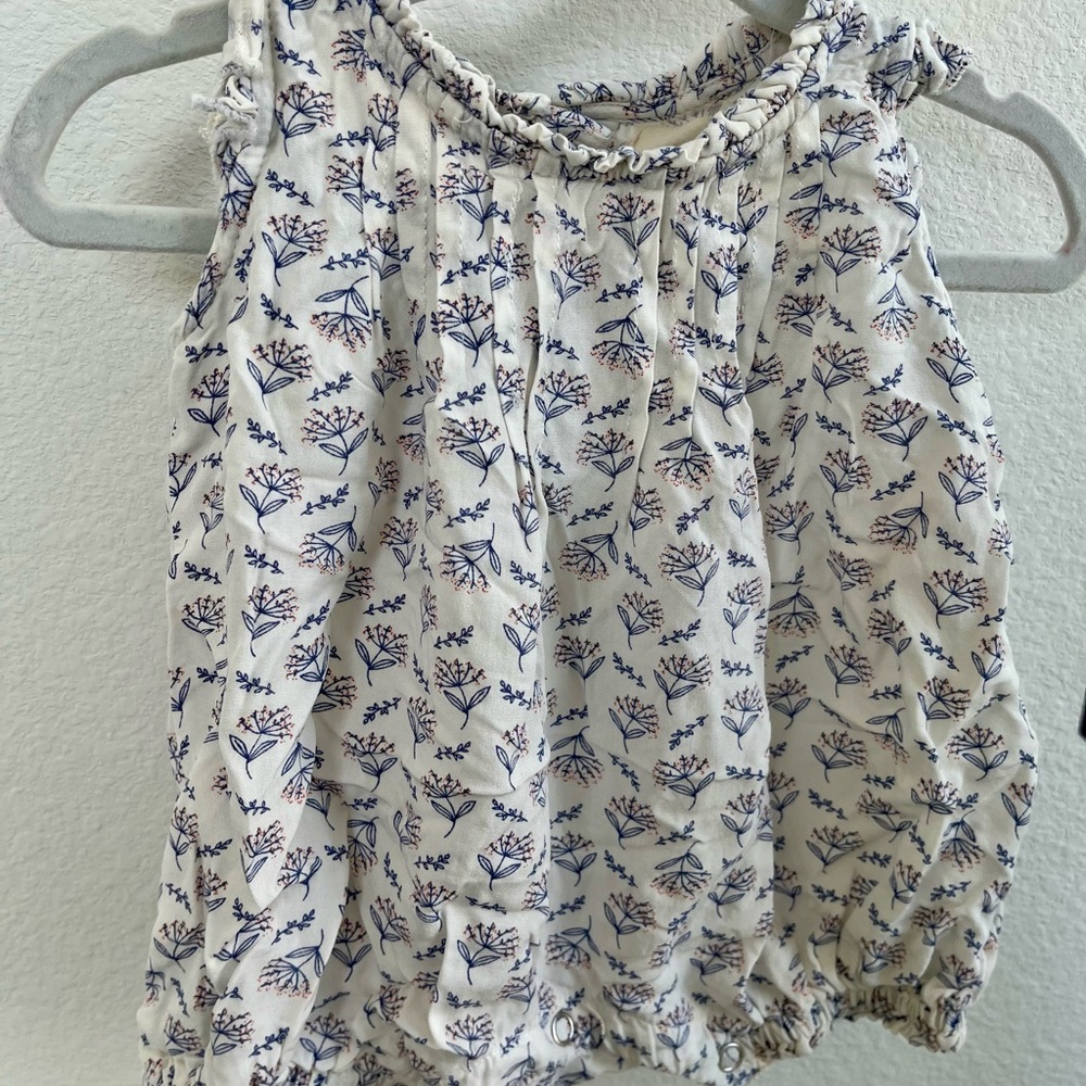 Floral Print Romper 0-3mo